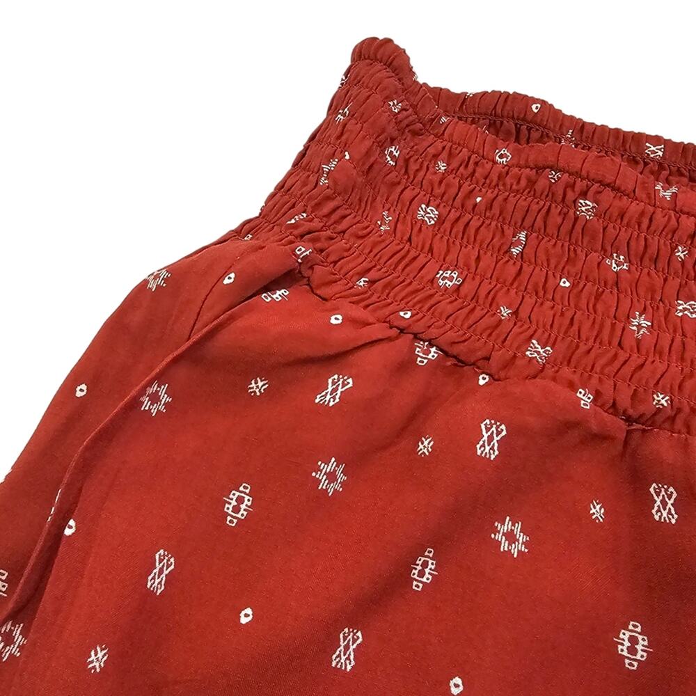 NWT Torrid Wide Leg Pants Womens Size 1X Orange Pull On Palazzo Geometric Print - Picture 5 of 15